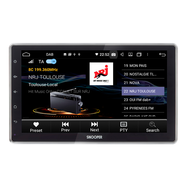 Autoradio Car Play & Android Auto Ecran 10,2'' au format simple DIN 